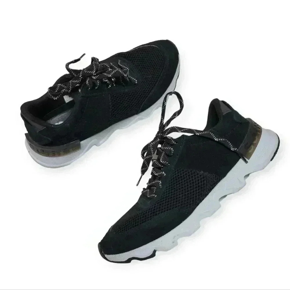 SOREL Kinetic Lite Lace Women's Trainer Shoes in Black Size 7
